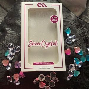 Case-Mate Sheer Crystal iPhone Case Xs Max NIB